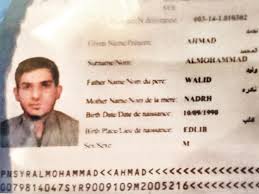Pasaporte sirio encontrado en la escena de atentados 