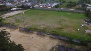 Terreno antes de las obras 