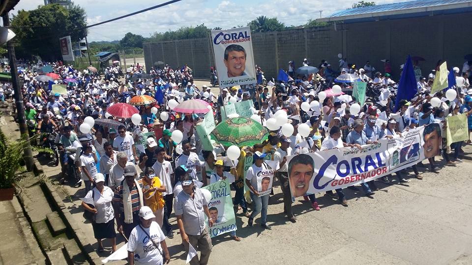 En Puerto Asís, apoyo ciudadano a Jorge Coral