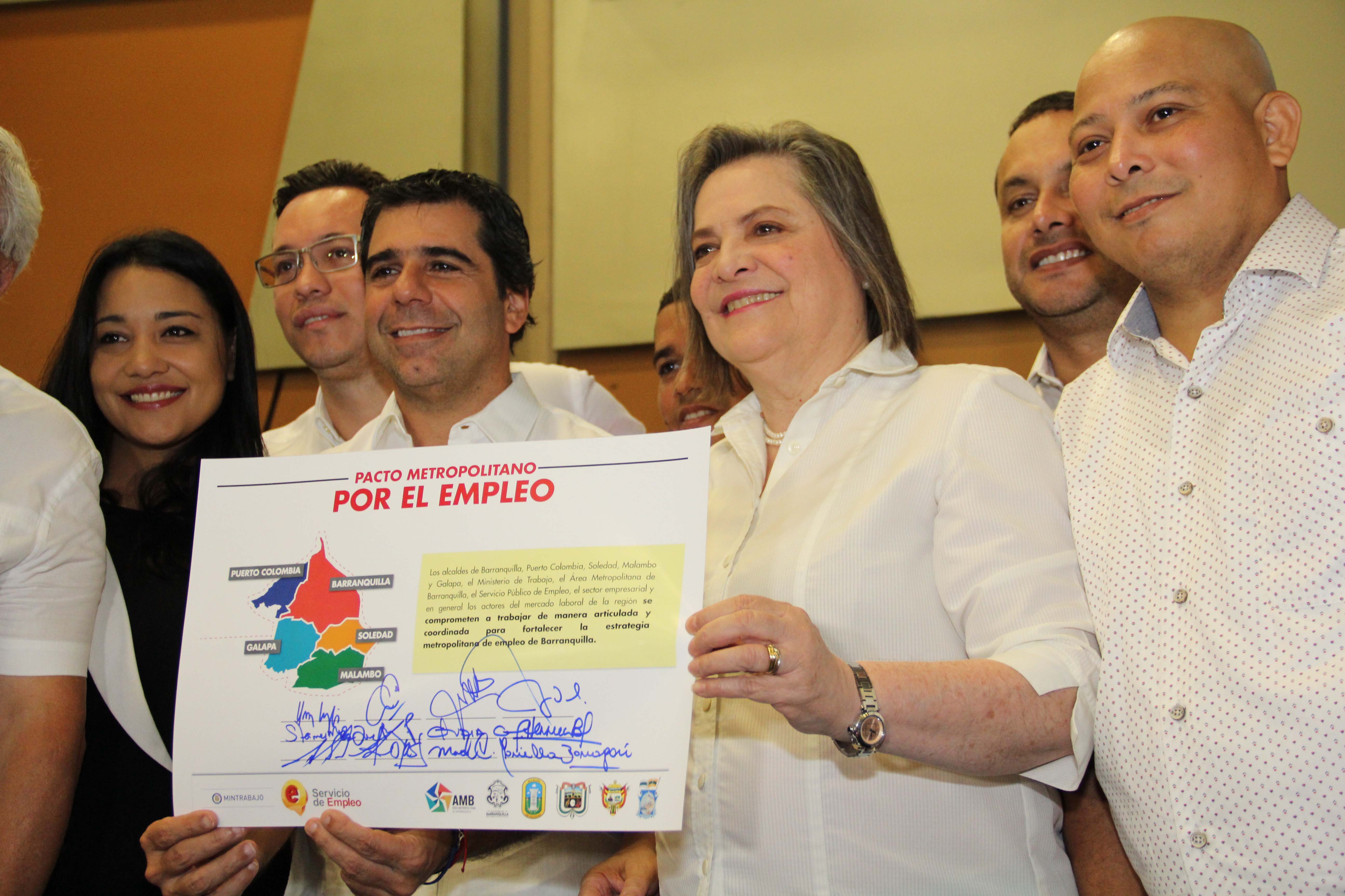 Se firmó pacto por el empleo en el Área Metropolitana de Barranquilla