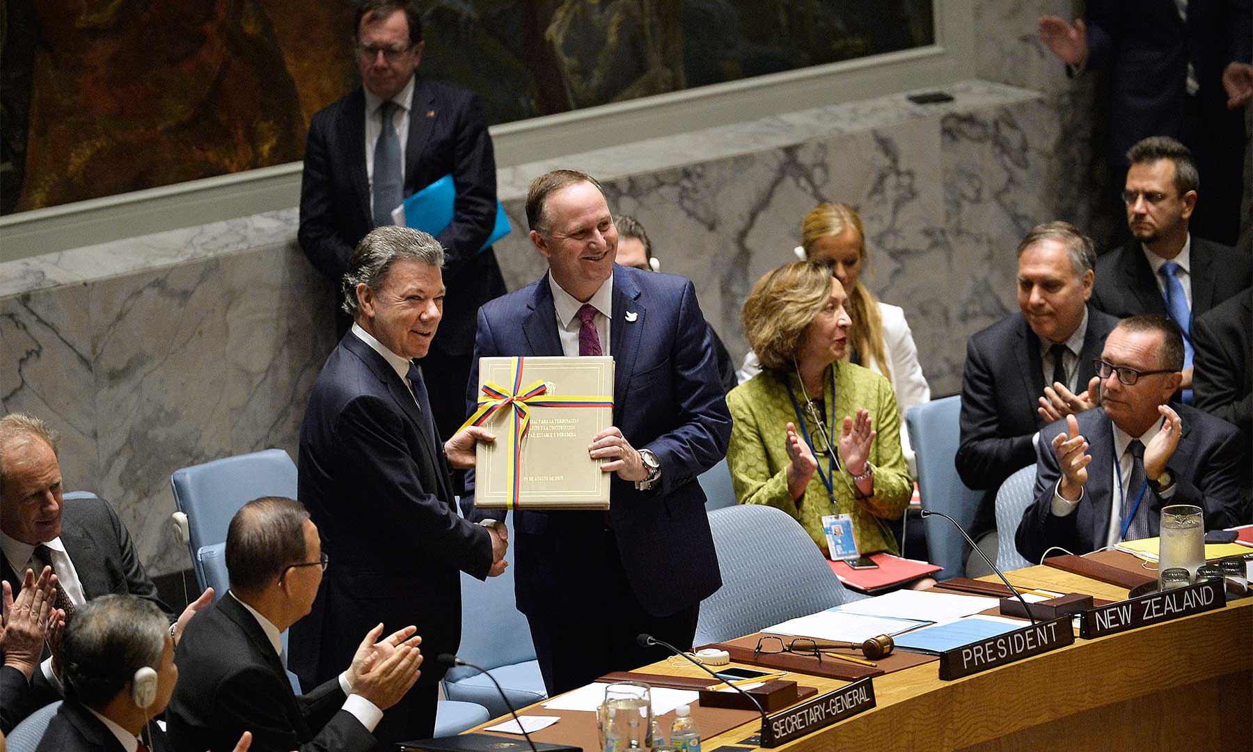 Presidente Santos entregó Acuerdo Final de Paz al Consejo de Seguridad de la ONU