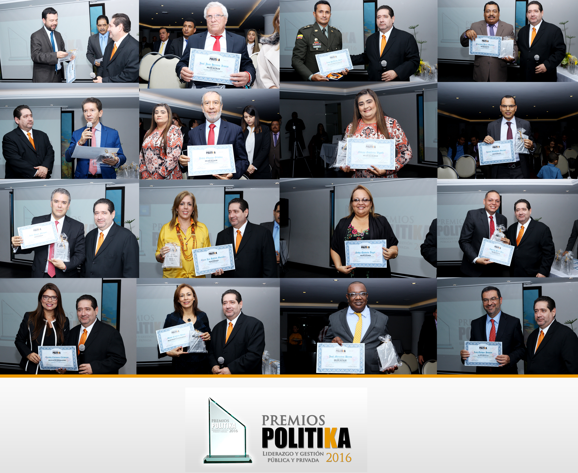 Desde el Club Militar: Politika com.co  galardonó a los mejores servidores  públicos de Colombia<a