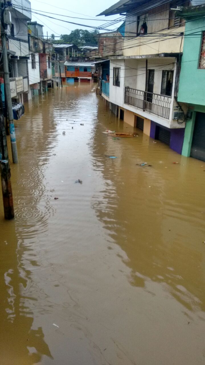 La creciente del Rio Telembí que inundó por 2 dias a Barbacoas Nariño