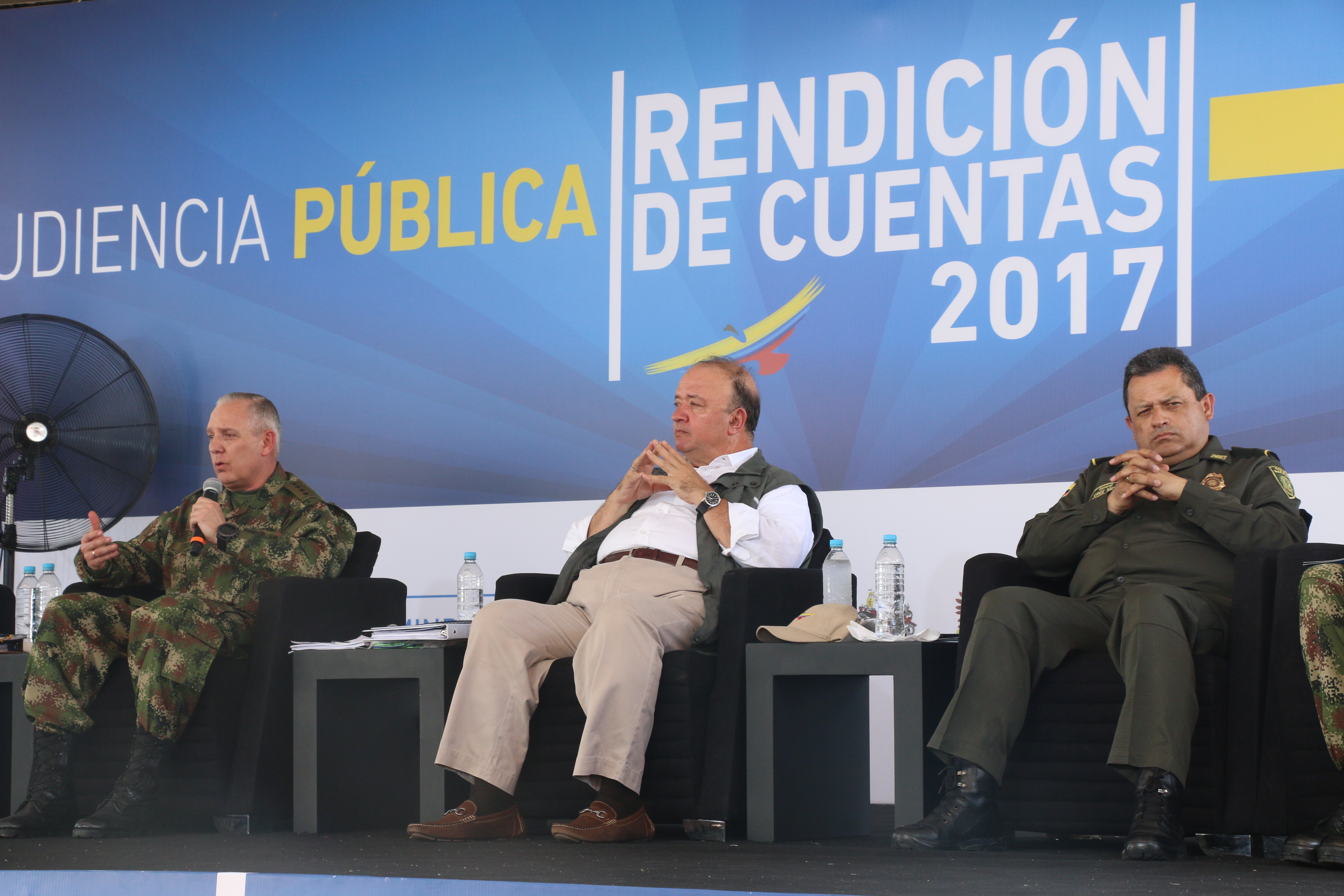 Rendición de cuentas del Ministro de defensa fue presentada en Caucasia, Antioquia