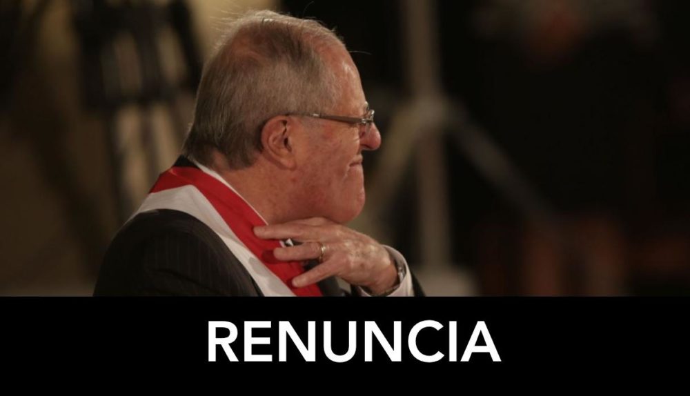 Renunció el presidente del Perú Pedro Pablo Kuczynski