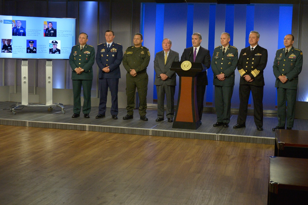Presidente Duque anunció nueva cúpula Militar y de Policía