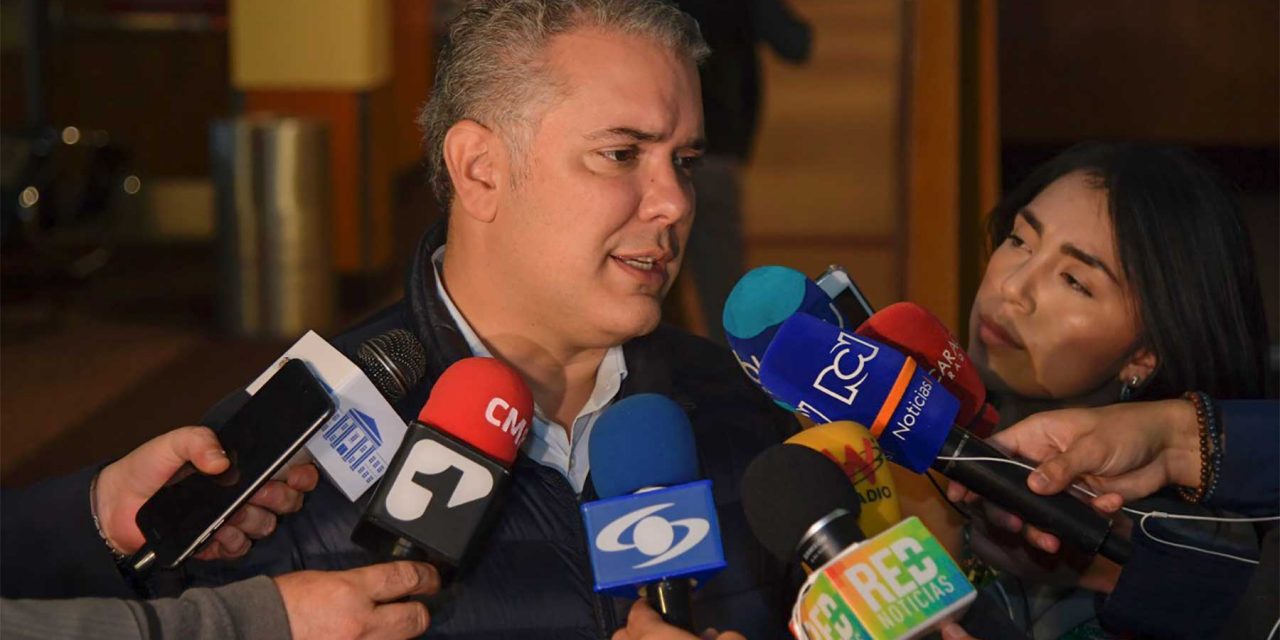 ‘No estamos en el plan de agredir a nadie, pero somos claros: Colombia no va a dejar de denunciar lo que está ocurriendo con esta dictadura’: Presidente Duque