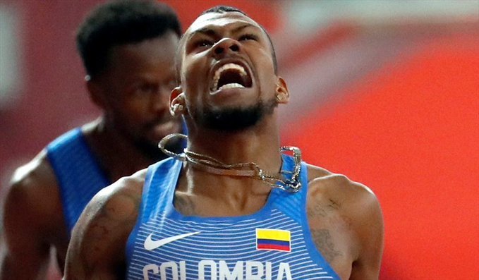 Histórico Anthony Zambrano logró medalla de plata en los 400 metros del Mundial de atletismo de Doha