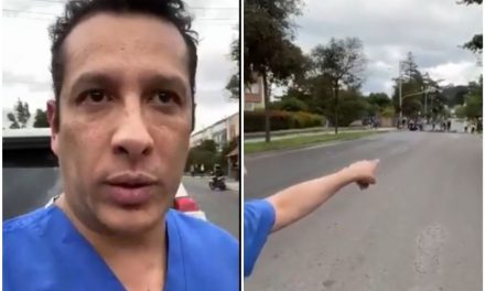 Médico fue atacado por 8 personas al norte de Bogota, le rompieron su camioneta blindada