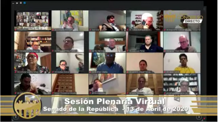 “Sesiones virtuales de Senado continuarán como plataforma de Teletrabajo…”