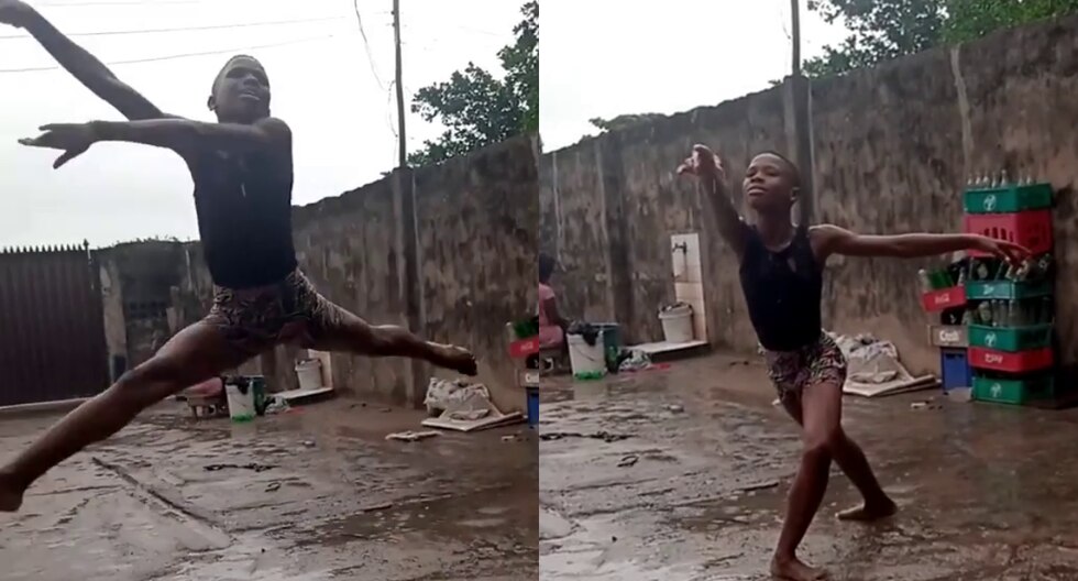 Pequeño de Nigeria que conmovió por su baile bajo la lluvia fue becado por el American Ballet Theatre