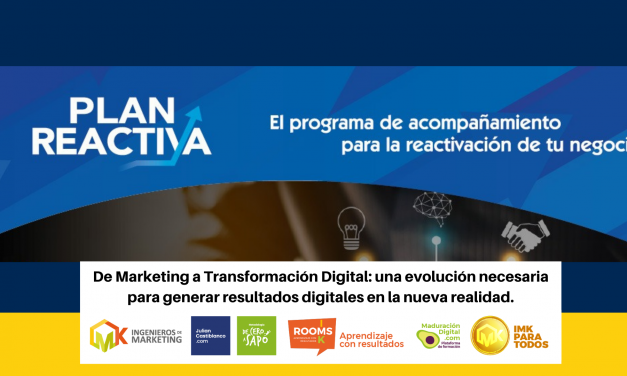 De Marketing a Transformación Digital: una evolución necesaria para generar resultados digitales en la nueva realidad.