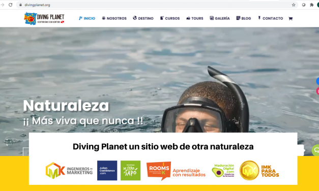 Diving Planet un sitio web de otra naturaleza