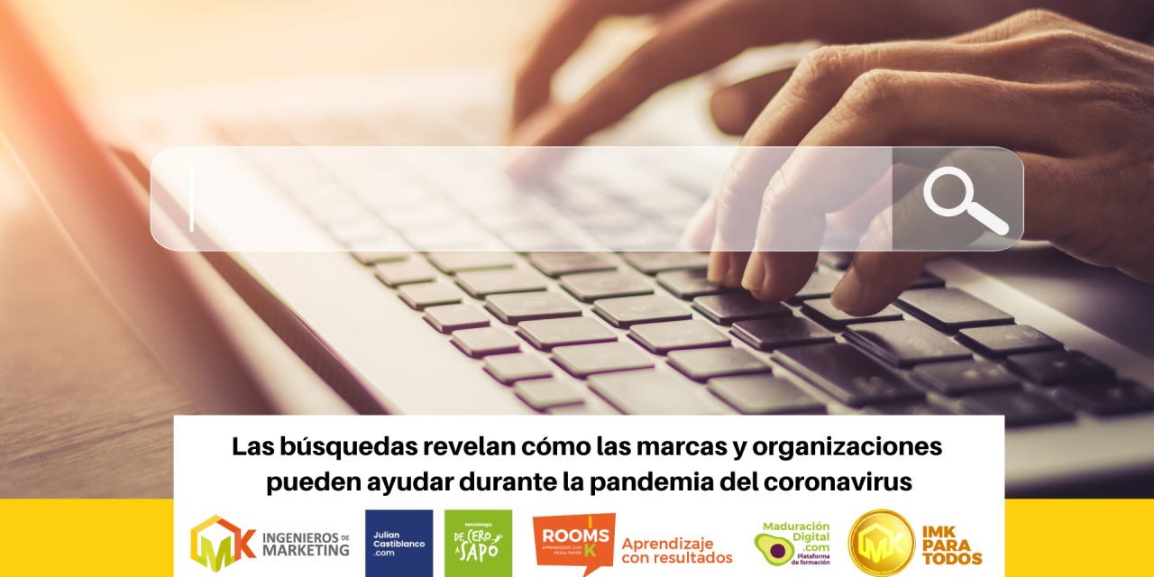 Las búsquedas revelan cómo las marcas y organizaciones pueden ayudar durante la pandemia del coronavirus