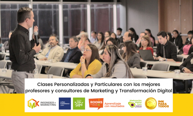 Clases Personalizadas y Particulares con los mejores profesores y consultores de Marketing y Transformación Digital