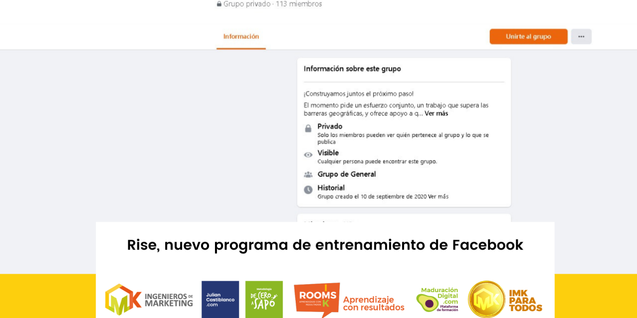 Rise, nuevo programa de entrenamiento de facebook