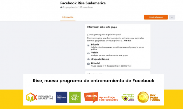 Rise, nuevo programa de entrenamiento de facebook