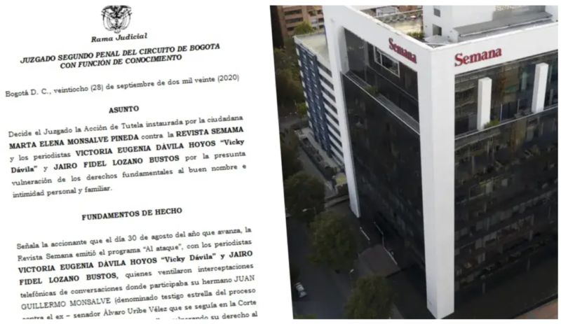 Fallo de tutela en contra de Semana, Vicky Dávila y Jairo Lozano, pone en peligro la libertad de prensa