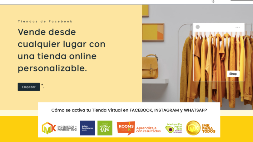 Cómo activar mi tienda virtual en Facebook, Instagram y Whatsapp