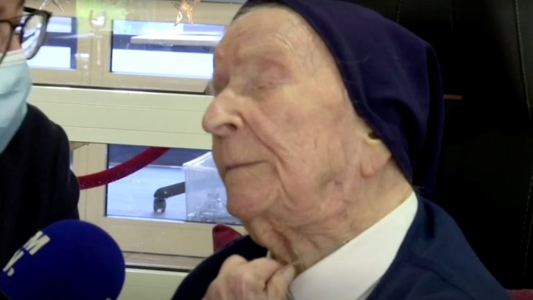 La Hermana André, la persona más longeva de Europa, cumplió 117 años tras superar el coronavirus