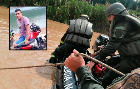 Hallan cadáver de un patrullero de la Policía en el río Cauca.