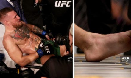 VIDEO: Momento en que Conor McGregor se fractura una pierna y pierde por TKO en su pelea ante Dustin Poirier