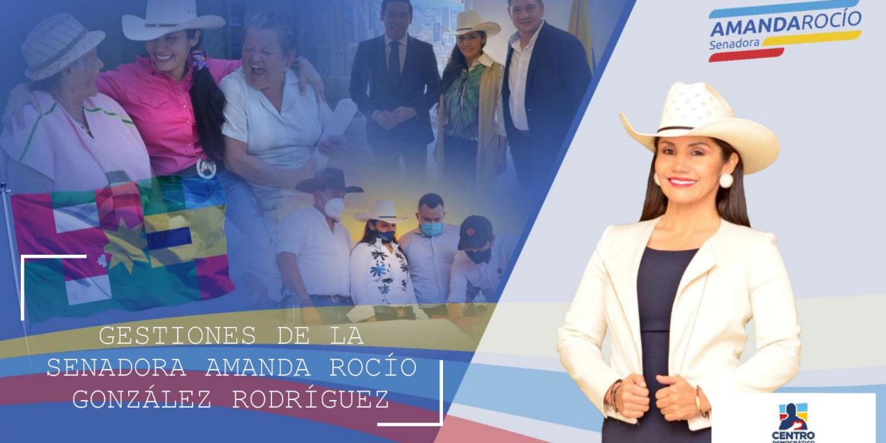 Senadora Amanda Rocio Gonzalez recibirá el premio Politika 2021 como mejor Congresista  y mujer del año