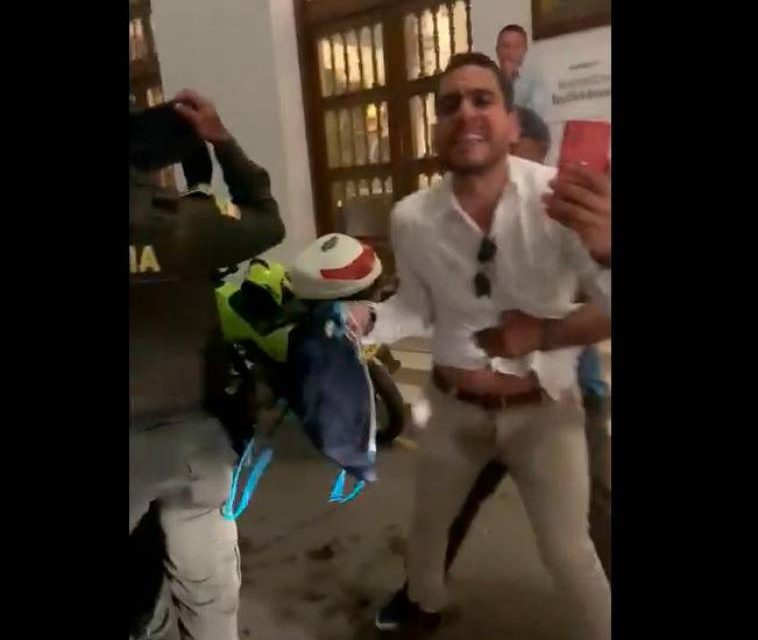 Senador Max Flórez insulta a policías y protagoniza escandalo en Cartagena