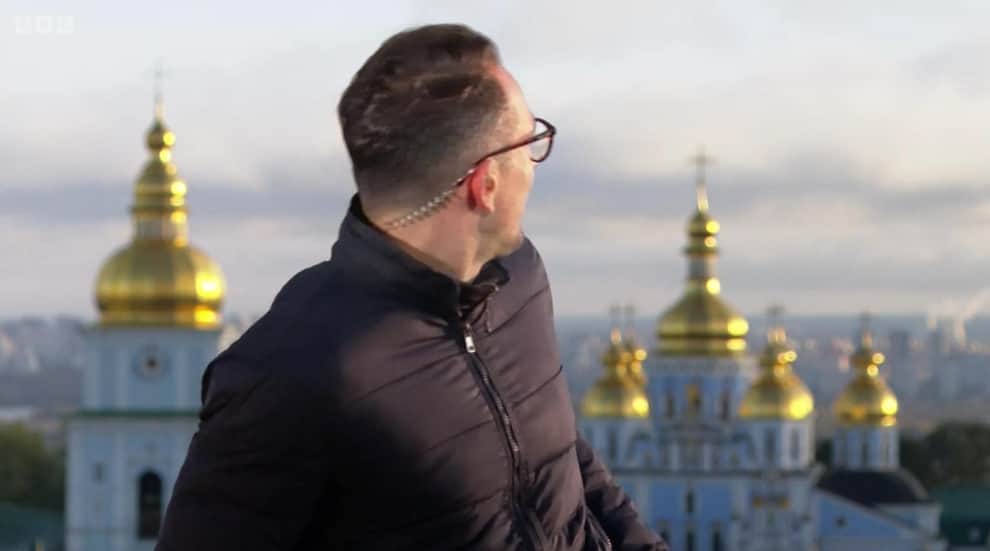 Reportero de BBC en Ucrania vivió en directo la caída de cuatro misiles en Kiev