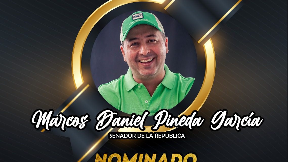 Marcos Daniel Pineda García Senador de la Republica recibirá el Premio Politika 2022 Gestión y Liderazgo  como mejor Congresista  del Partido Conservador