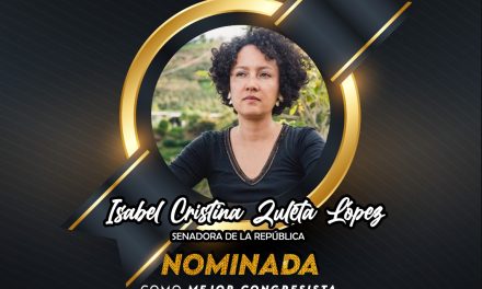 Isabel Cristina Zuleta López senadora, recibirá el Premio Politika 2022 » Gestión Y Liderazgo»  como Lider Social Antioqueña y ahora Congresista por su trabajo en favor de las comunidades
