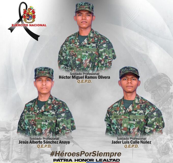 Ataque con drones del ELN deja tres soldados muertos en Norte de Santander; uno era oriundo del Atlántico