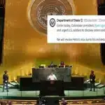 EE.UU. revoca visa al presidente Petro tras discurso en protesta en Nueva York y acciones imprudentes e incendiarias