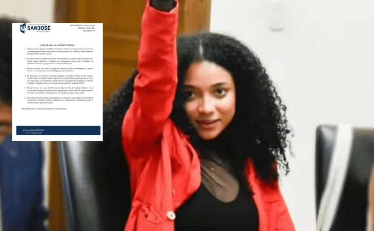 Imputan cargos a Juliana Guerrero por títulos irregulares de la U. San José