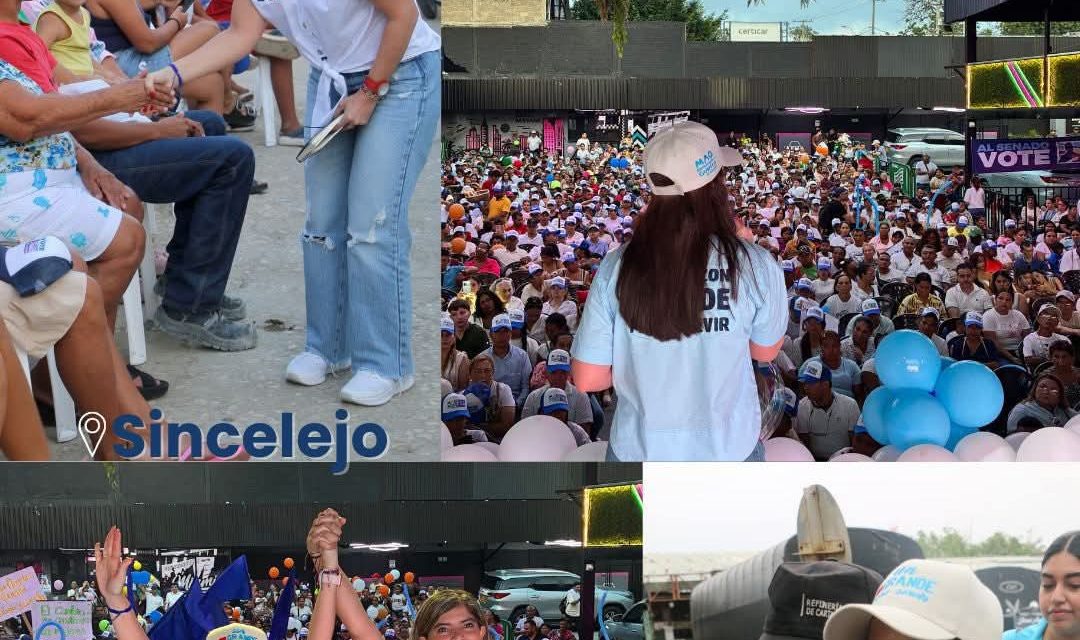 María Angélica Guerra culmina recorrido por los 26 municipios de Sucre y nueve de Córdoba en intensa agenda de campaña