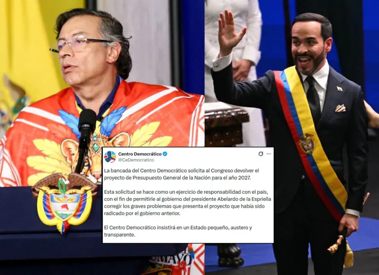 Centro Democrático pide devolver presupuesto de Petro para que De la Espriella lo ajuste