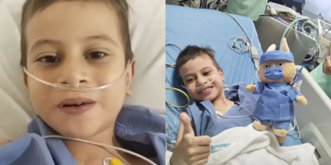 Lucas Murillo, niño que pidió ayuda al presidente Abelardo de la Espriella, superó cirugía de corazón abierto